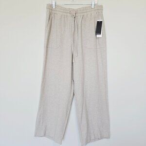 Rafaella Linen High Rise Wide Leg Pants Womens 6 Beige NWT